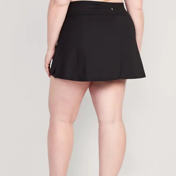 NWT Old Navy Active PowerSoft Skort Extra High-Waisted Black Women Size XXL - Picture 2 of 12